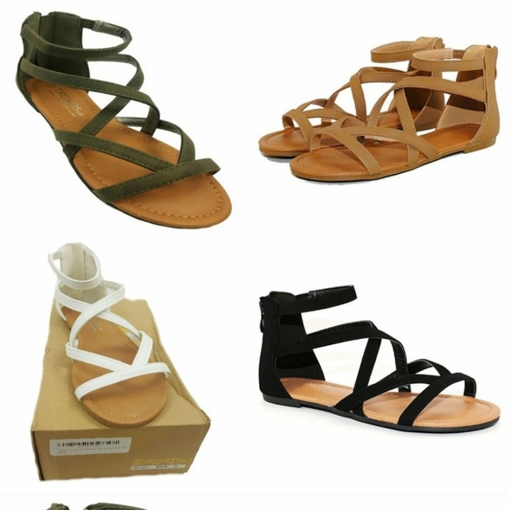 NIB Gladiator criss cross sandals